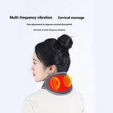 Neck Heating Pad USB Rechargeable Portable Heated Neck Wrap for Neck Hot Compress Electric Heating Neck Brace Soothe Relax