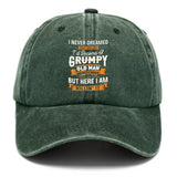 Men's baseball cap with fun printed patterns for daily leisure and outdoor travel equipment, hiking and camping hats