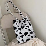 Leopard Print Casual Handbag Canvas Shoulder Bag Ladies Fashion Tote Bags