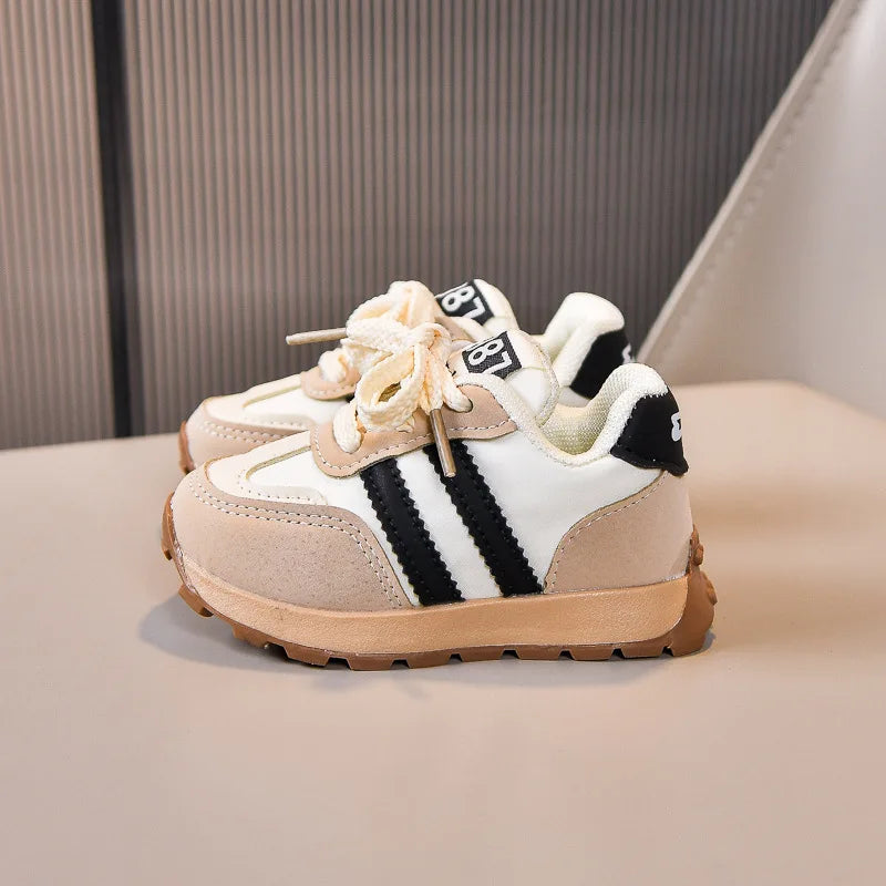 PU Leather Kid's Sneakers Ergonomics Waterproof Running Sport Shoes For Baby Boys Girl's Running Shoes Children Sneakers