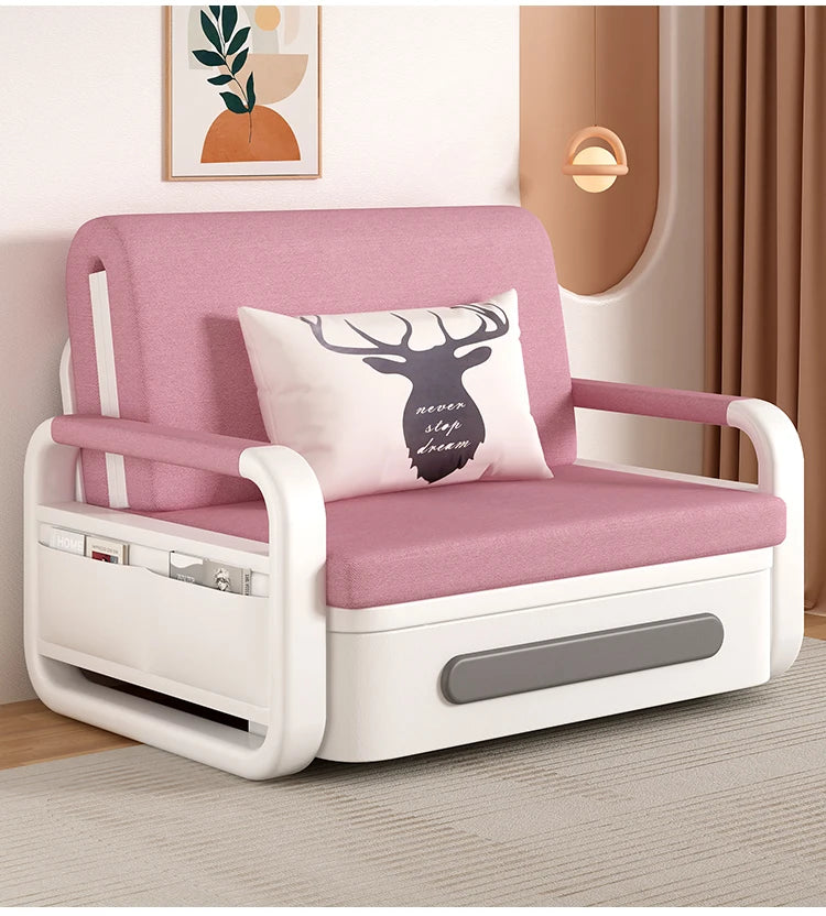 Sofa Bed Folding Dual-purpose 2024 New Single Bed Living Room Multi-functional Modern Simple Small Apartment Retractable Bed