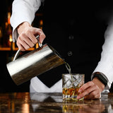 1/2L Pitcher Pot Stainless Steel Kitchen Cold Wine Pitcher Bar Ice Jar Container Fruit Juice Pitcher for Restaurant Cafe Mix Bar