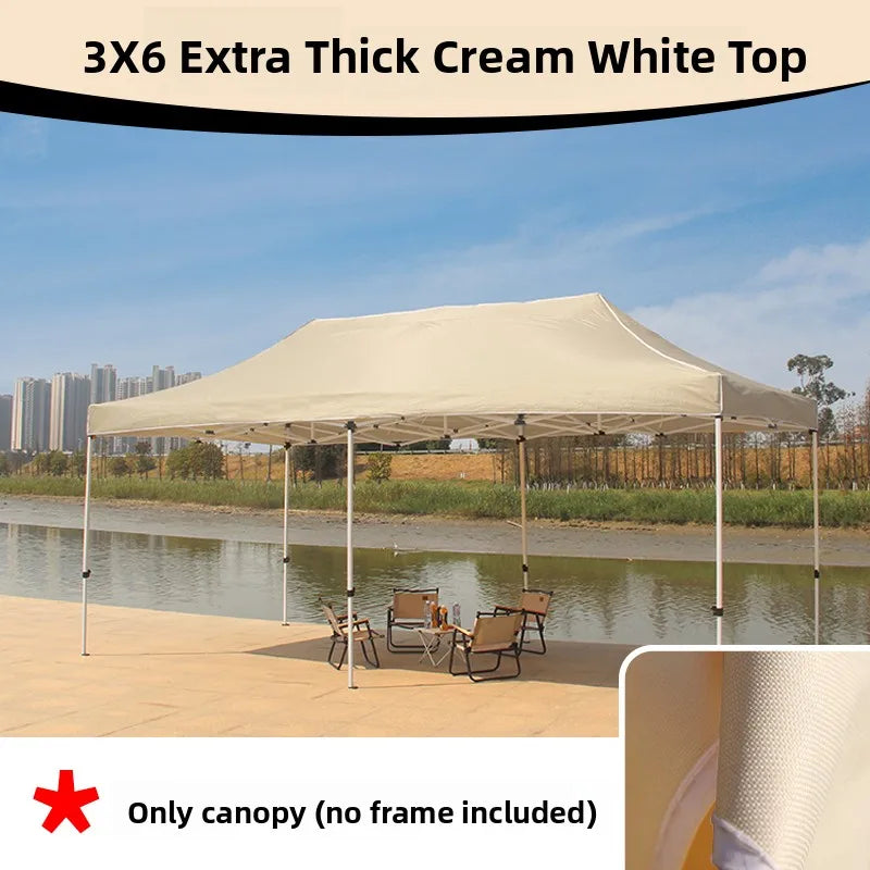Thiened Four-Legged Umbrella Tent Top Cloth 3x3 Outdoor Sunade Waterproof Sun Protection Large Umbrella Canvas Stall