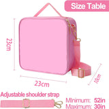 Lunch Bag Insulated  Aluminum Film Lunch Box With Adjustable Shoulder Strap Reusable Lunch Tote Bag for Work Picnic Camping