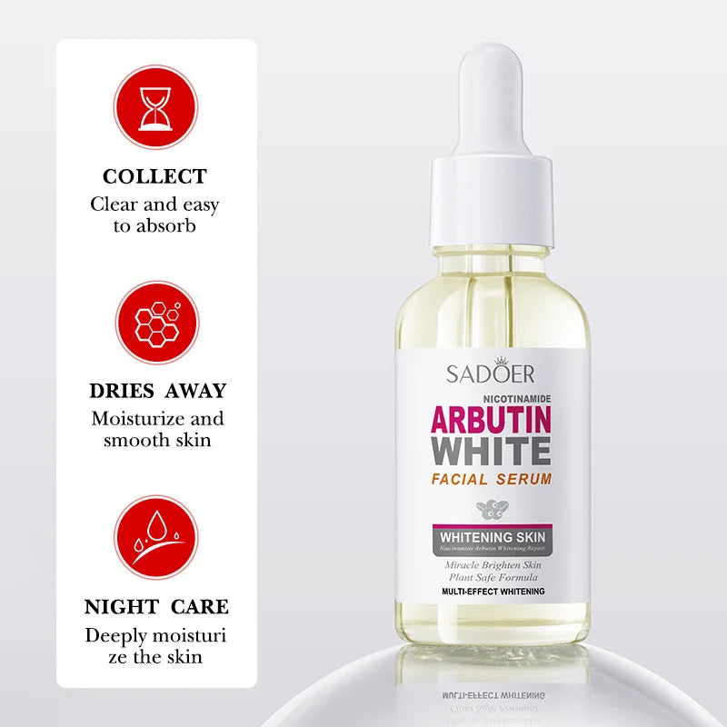 3pcs Arbutin Brightening Serum Facial Moisturizing Brightening  Firming Face Serum Facial Essence Skin Care