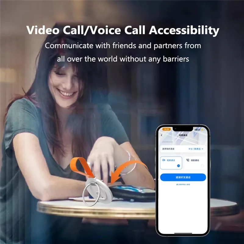AAAEL-Smart AI Translator Magnetic 138 Languages Simultaneous Interpretation Voice Call Text Photo Video