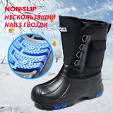 Winter Men's Outdoor Boots Warm Waterproof Snow Boots for Men Fishing Boots Men's Non-slip Hiking Boots Male Sneakers Work Boots