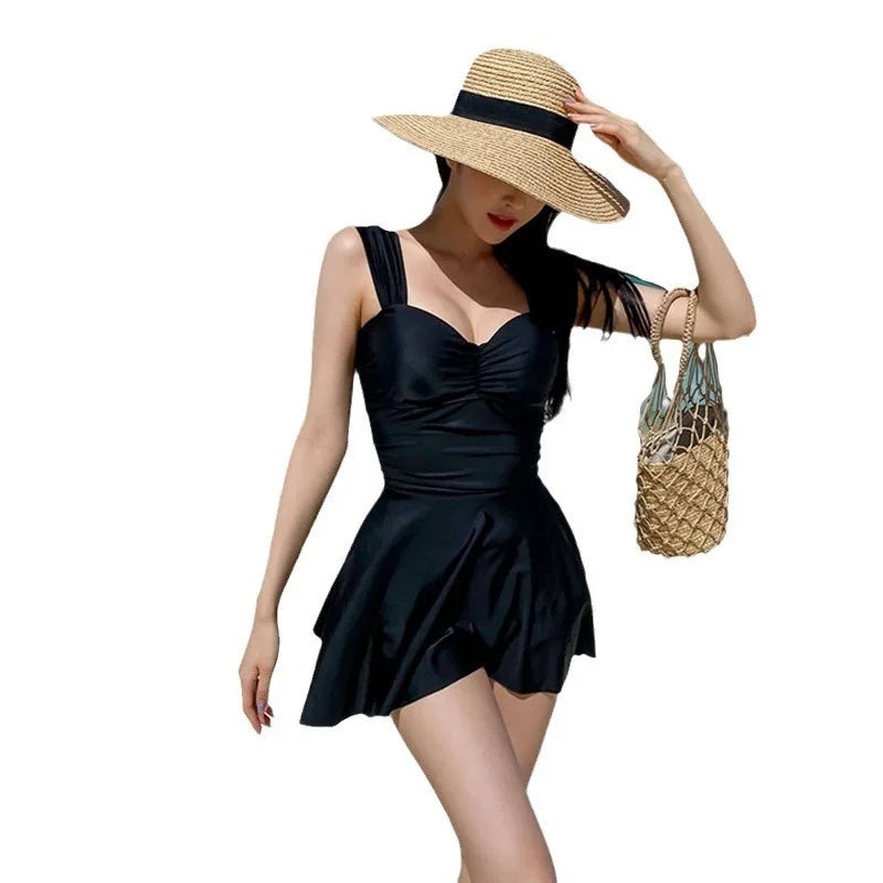 New Swimsuit for Women Conservative Belly-covering and Slimming Girls Soaking in Hot Springs To Prevent Exposure