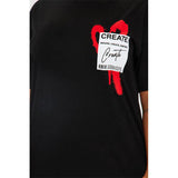 Fashion T-Shirts Women's Short Sleeve T-Shirts Create What You Love Graphic T-Shirts Printed Clothing Casual T-Shirts &