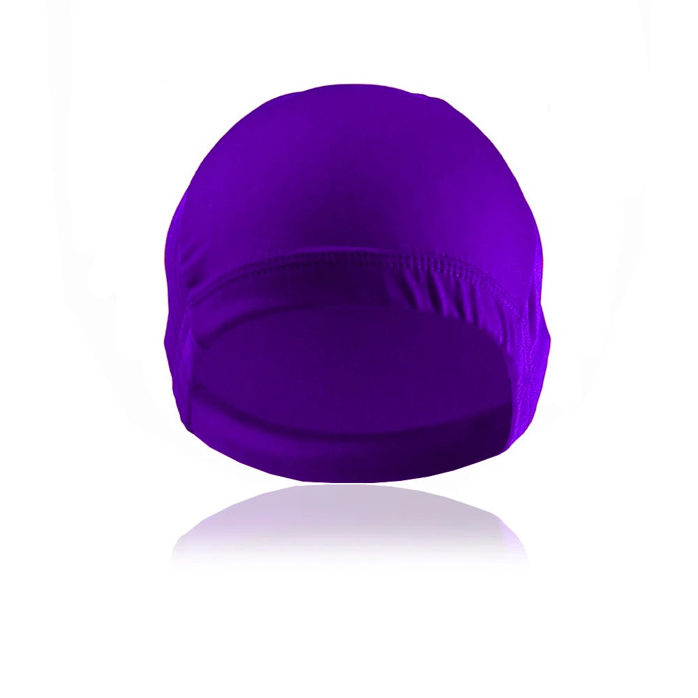 Spandex Dome Cap Wide Band Wig Satin Breathable Wave Cap For Men
