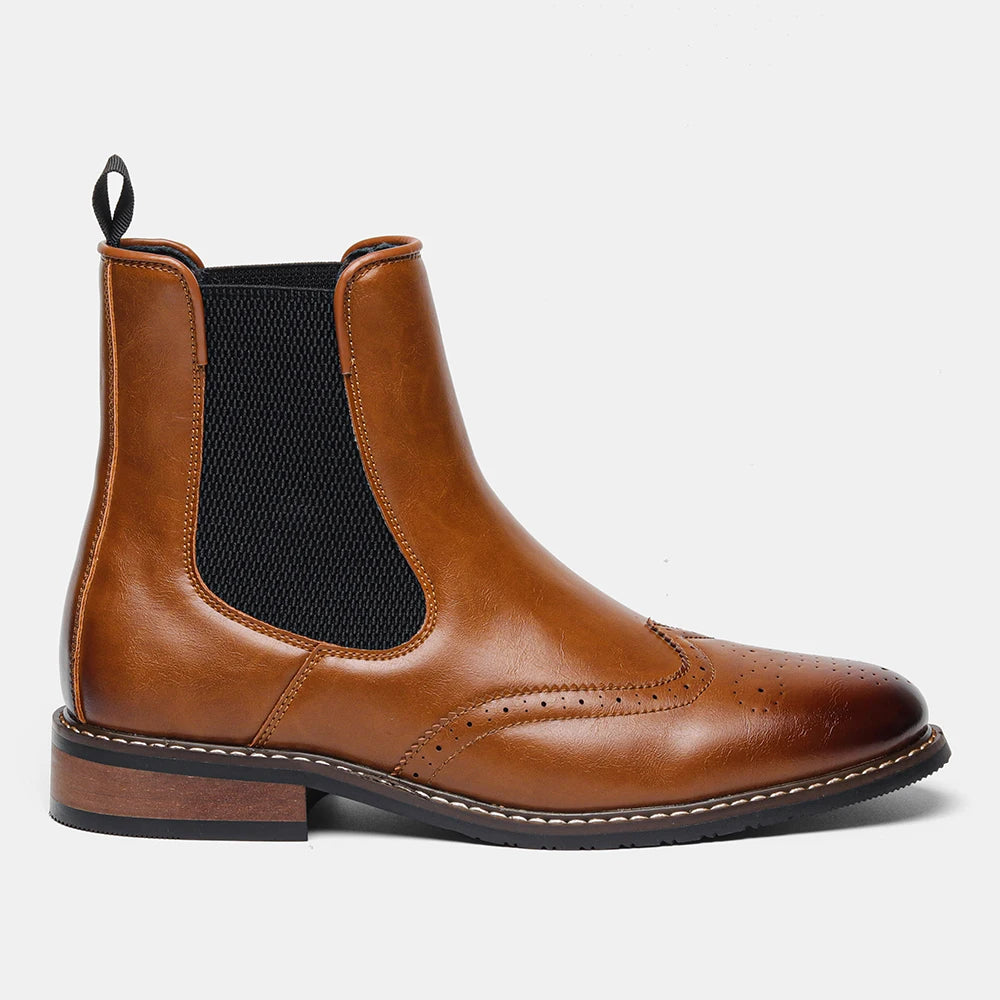 Soft Leather Men Chelsea Boots Ankle Boots Comfortable Men Boots