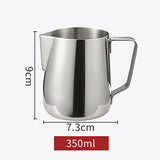 Stainless Steel Milk Frothing Pitcher Espresso Steam Coffee Barista Craft Latte Cappuccino Milk Cream Cup Frothing Jug Pitcher