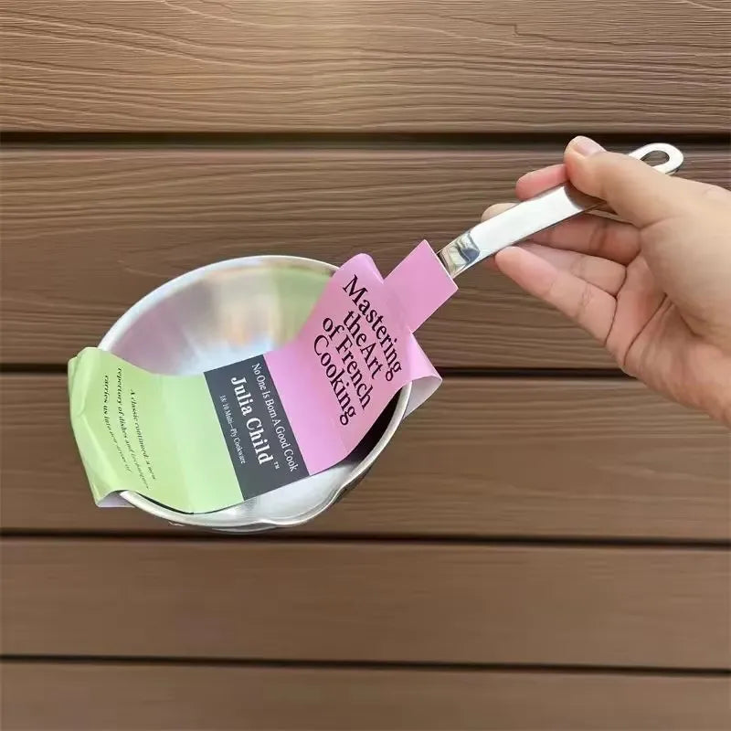 18/10 Stainless Steel Mini Frying Egg Pots and Pans  12cm Cookware Cooking Pot