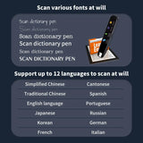 Translator 112 Languages Reading Pen For Dyslexia Autism Smart Voice Portable Scanner Pen Instant Smart Voice Translator Device