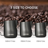MHW-3BOMBER Milk Frothing Pitcher 350/450/520ml Milk Frother Cup Espresso Steaming Pitcher Stainless Steel Milk Frother Jug