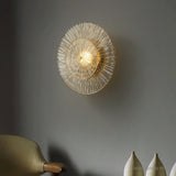 Post-modern Home Decor Living Room Background Wall Lamp Bedroom Bedside Light Fixtures Luxury Glass Corridor Aisle Sconces