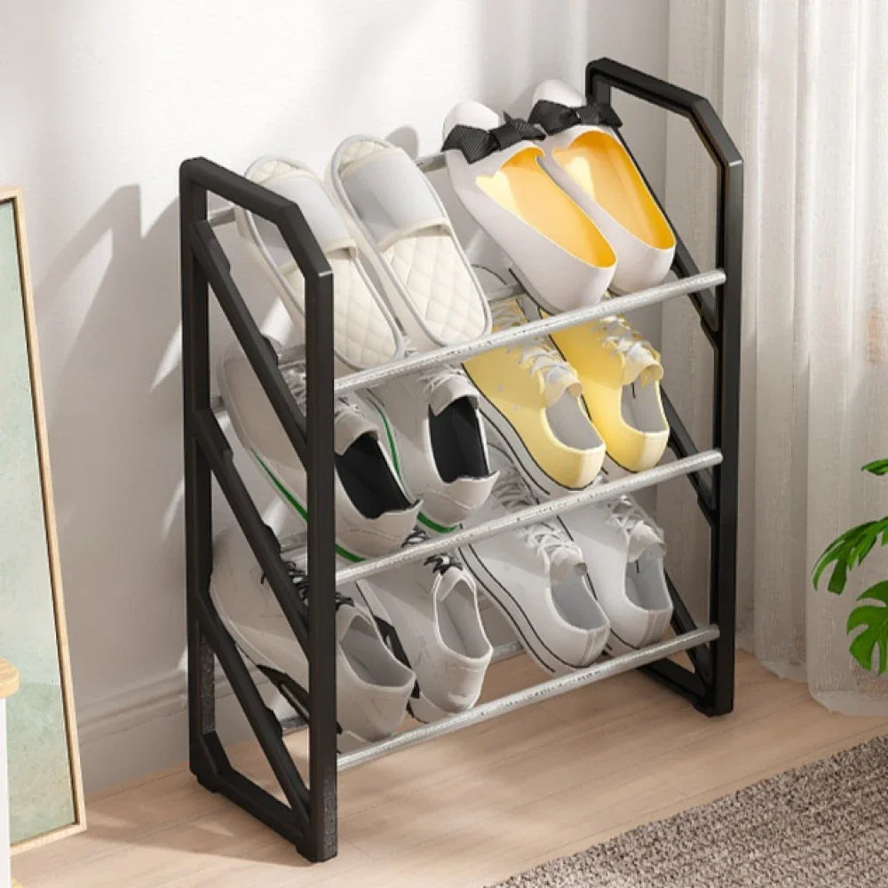 Easy To Assemble Shoes Racks Simple Shoe Rack Hallway Shoe Rack Trapezoidal Living Room Space Saving Shoes Shelf Room Balcony
