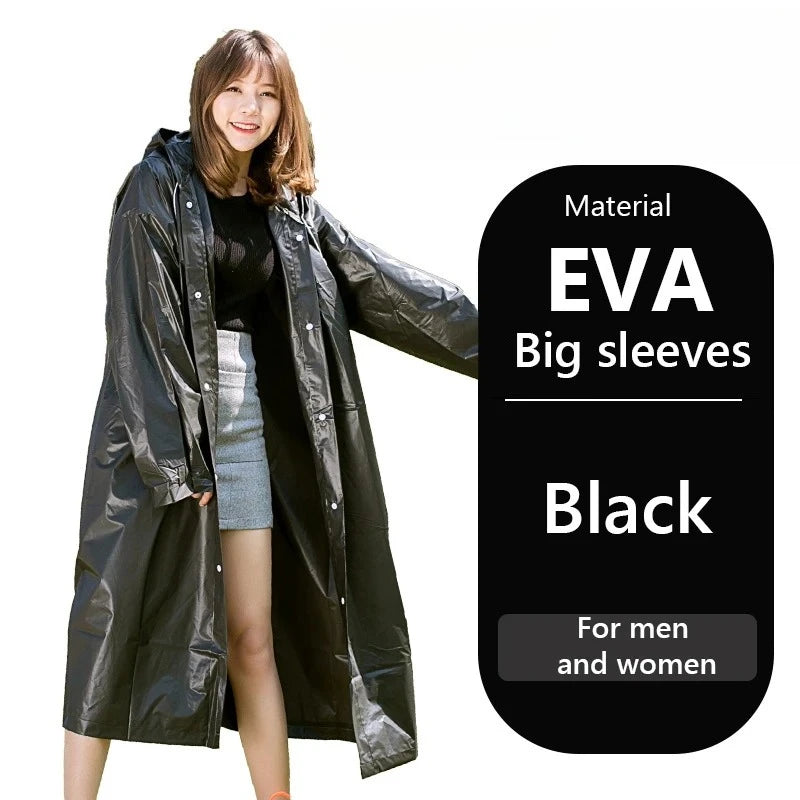 Raincoat Women Men Impermeable Thickened Waterproof Raincoat Tourism Outdoor Hiking Rain Poncho Raincoat Hooded Rain Coat
