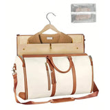 Travel garment bag, two-piece carry-on garment travel bag (including toiletry bag), convertible garment bag