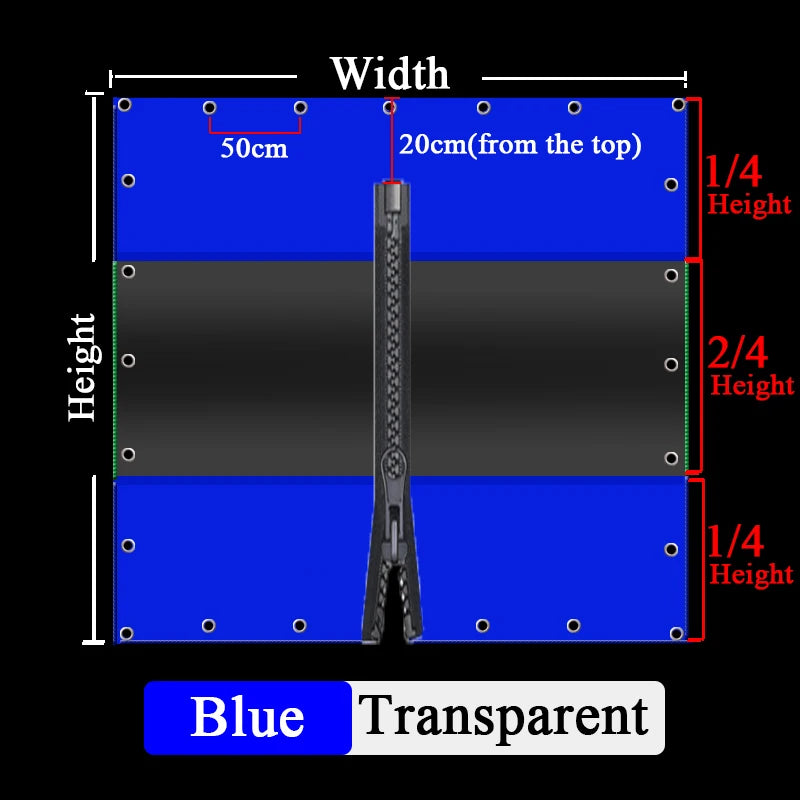 Customize Outdoor Tent Windproof Screen Carwash Room Clearly Waterproof Cloth Yard Pergola Tarpaulin Visible Waterproof Curtain