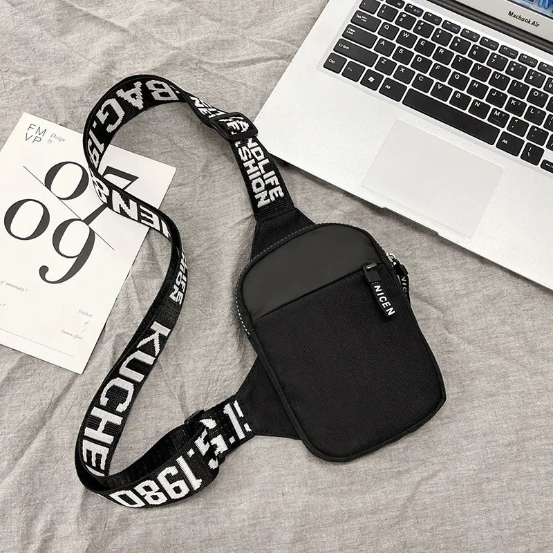 Men's & Women's Shoulder Bag INS Trend Waterproof Small Backpack Mobile Phone Man's Messenger Bag Square Bag Crossbody Bags