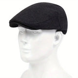 Men Berets Cap British Style 2025 New Autumn Summer Linen Hats Fashion Flat Caps Classic Vintage Gatsby Cabbie Cap Chapeau Homme