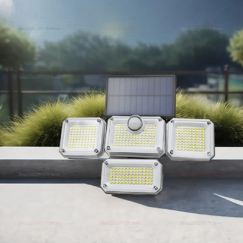 Solar Street Light Outdoor Garden Light Home Waterproof Yard Outdoor Remote Control Super Bright Lighting Sensor Street Lamp