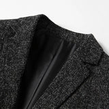 Mens Jacket Blazer Casual Suit Spring Thin Middle-aged Single Western Top for Men