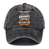 Men's baseball cap with fun printed patterns for daily leisure and outdoor travel equipment, hiking and camping hats