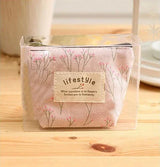 Women Canvas Coin Purse Card Key Mini Purses Pouch Girl Kid Children Cute Small Zipper Coin Purse Card Holder Wallet Storage Bag