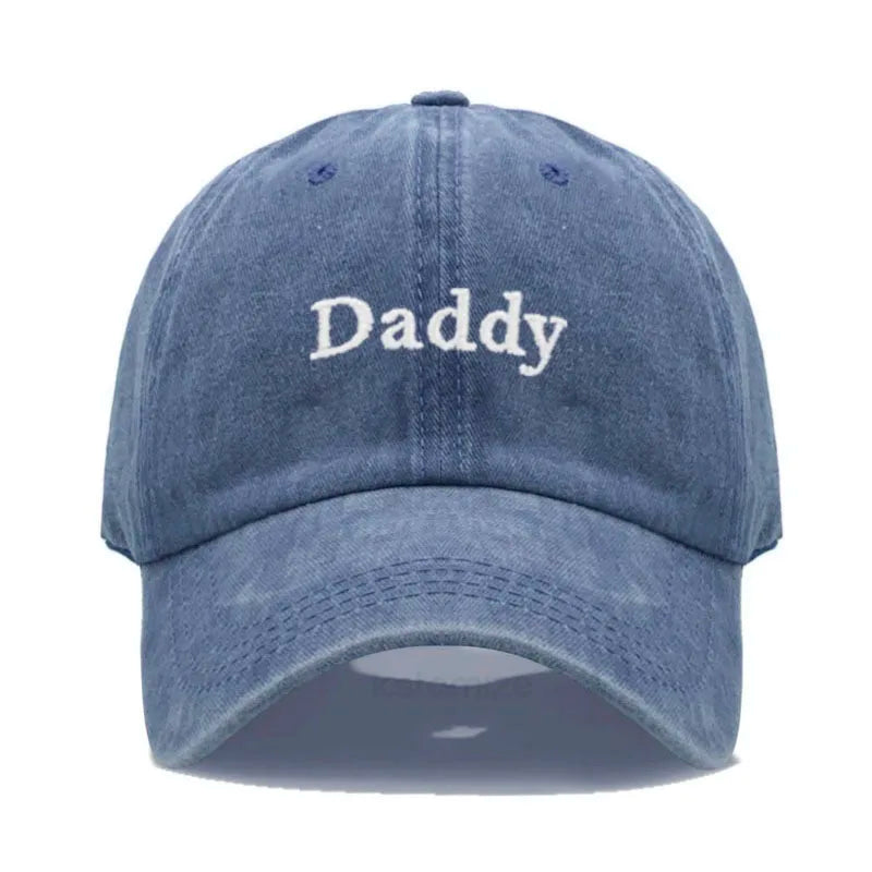 Daddy & Mommy Baseball Cap for Men & Women Unisex Soft Washed Cotton Embroidery Baseball Hats For Father's Mother's Day gifts