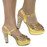 2022 Latest Italian Design Pointed Rhinestone Summer Party High Heels for Women Fashion High Quality Elegant Ladies Sandals