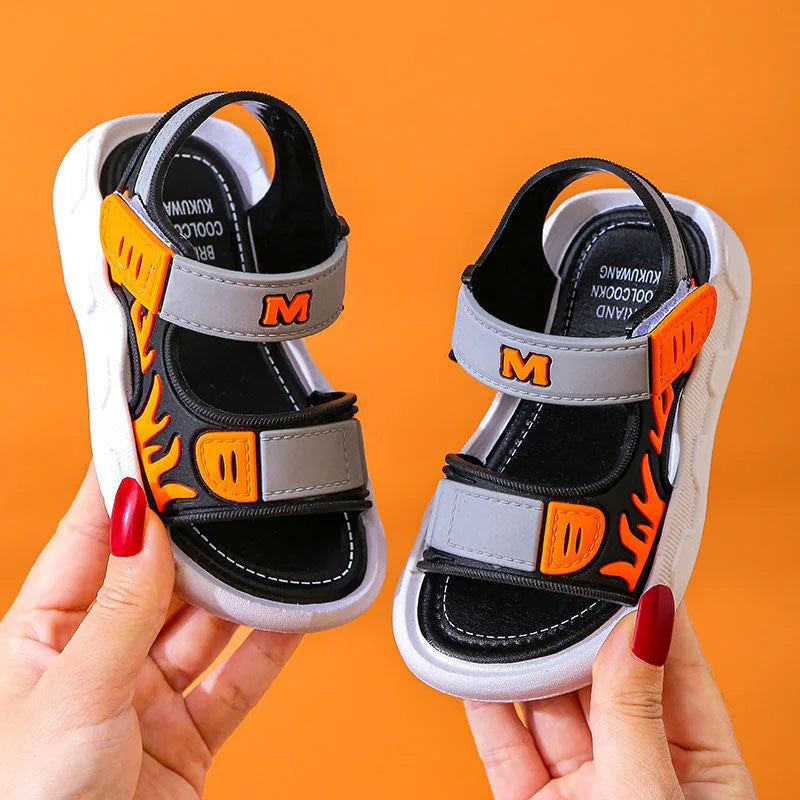 Beach Sandals Children Girls Boys Sandals New Non-slip Soft Bottom Breathable Girls Boys Shoes Lightweight Kids Shoes