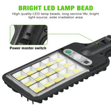 Solar Street Lights Outdoor, Solar Lamp With 3 Light Modes Waterproof Motion Sensor Security Lighting for Garden Patio Path Yard