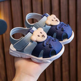 Boys' sandals children's summer indoor soft soled baby anti  cartoon shoes