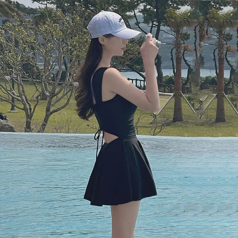 New Swimsuit for Women Conservative Belly-covering and Slimming Girls Soaking in Hot Springs To Prevent Exposure