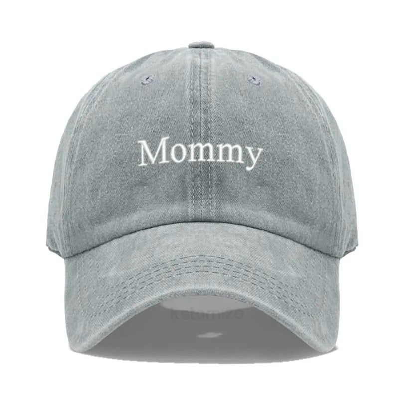 Daddy & Mommy Baseball Cap for Men & Women Unisex Soft Washed Cotton Embroidery Baseball Hats For Father's Mother's Day gifts