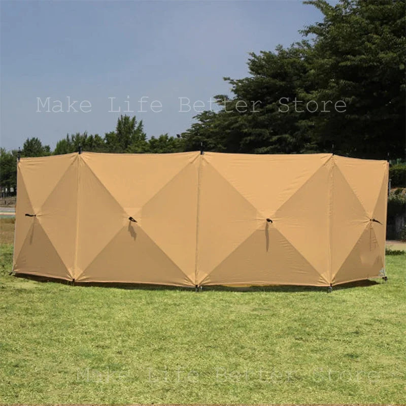 Camping Windscreen 4.8M Folding Windproof Shield Camping Sunshade Folding Wall Large Awning Tent Camping supplies 윈드 스크린 텐