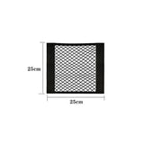 Car Seat Back Organizer Trunk Net Mesh Pocket Elastic String Net Magic Sticker Universal Portable Storage Bag Car Accessories