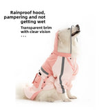 Dog raincoats are waterproof and reflective clothing for pets to wear when going out in the rain