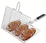 Portable Folding Outdoor Camping Stainless Steel BBQ Grill