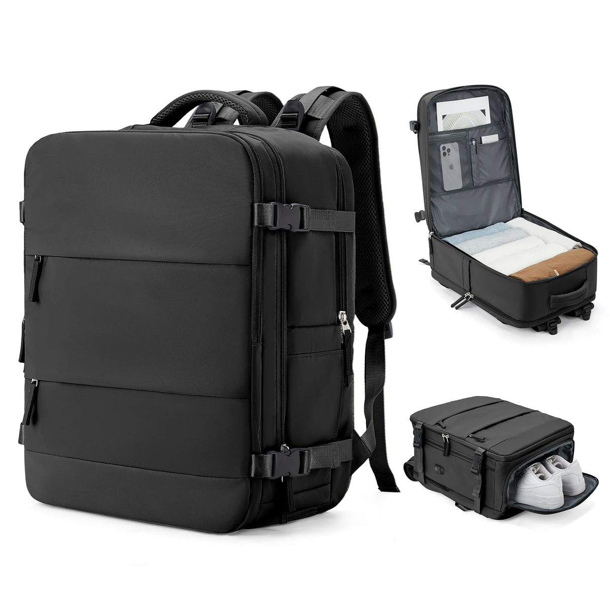 Men's Travel Backpack 40x20x30 Ryanair Short Distance Hand Luggage Business Waterproof Backpack Carry-ons Laptop Bag College Bag