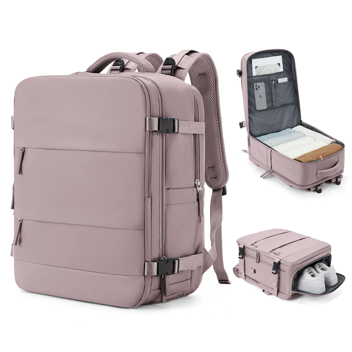 Men's Travel Backpack 40x20x30 Ryanair Short Distance Hand Luggage Business Waterproof Backpack Carry-ons Laptop Bag College Bag