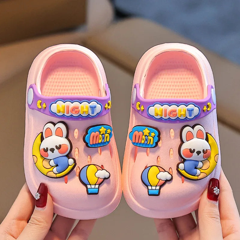 Cute Cartoon Children Slippers Breathable and Anti-slip EVA Soft Bottom for Boys and Girls Slippers Kids Shoes