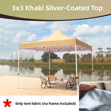 Thiened Four-Legged Umbrella Tent Top Cloth 3x3 Outdoor Sunade Waterproof Sun Protection Large Umbrella Canvas Stall