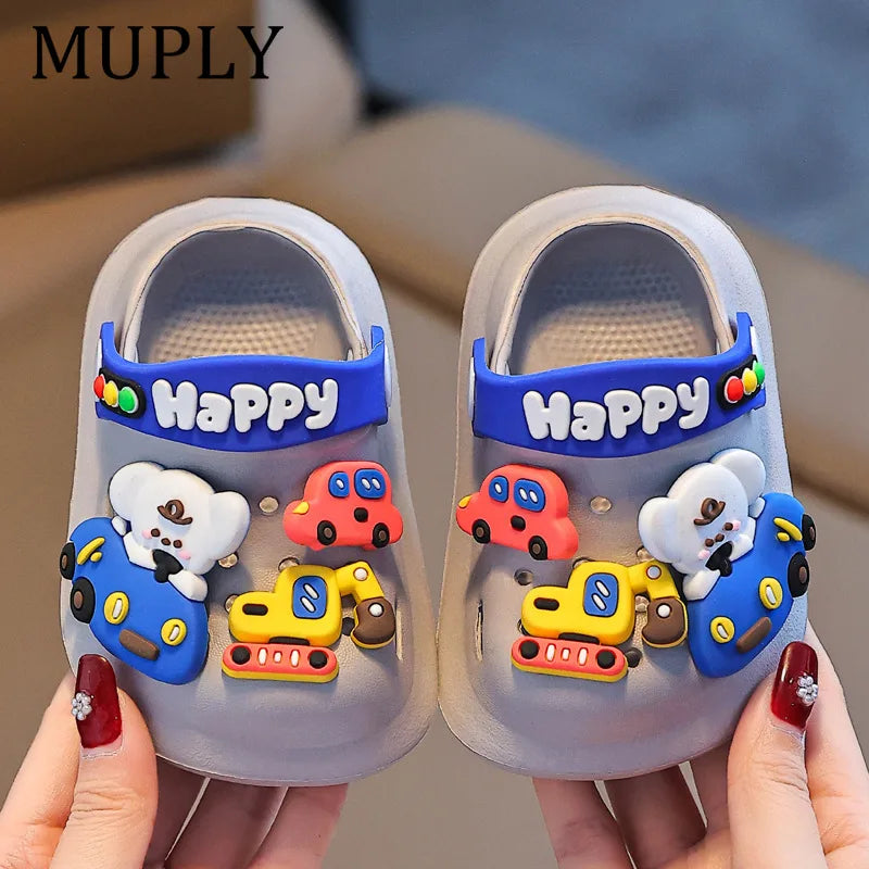 Cute Cartoon Children Slippers Breathable and Anti-slip EVA Soft Bottom for Boys and Girls Slippers Kids Shoes