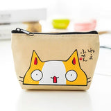 Women Canvas Coin Purse Card Key Mini Purses Pouch Girl Kid Children Cute Small Zipper Coin Purse Card Holder Wallet Storage Bag
