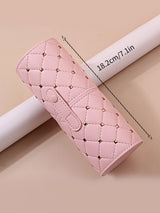 Black Large capacity multi-functional makeup brush storage container diamond square nail makeup tool storage pen holder