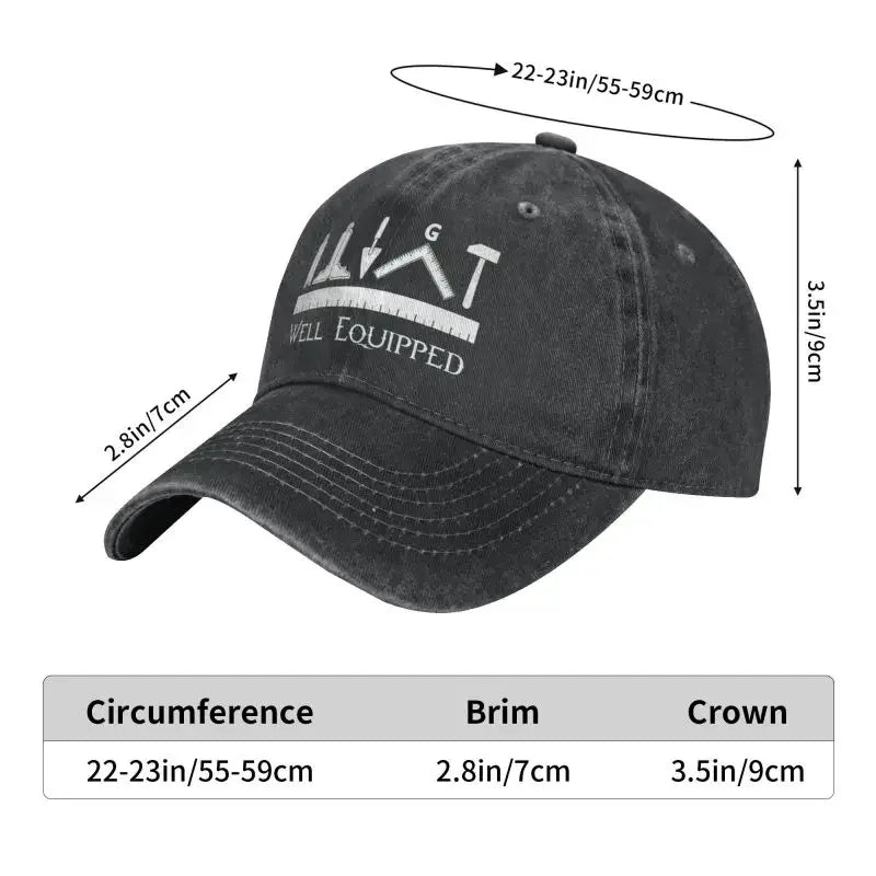 Personalized Cotton Masonic Freemason Baseball Cap for Men Women Breathable Mason Dad Hat Outdoor