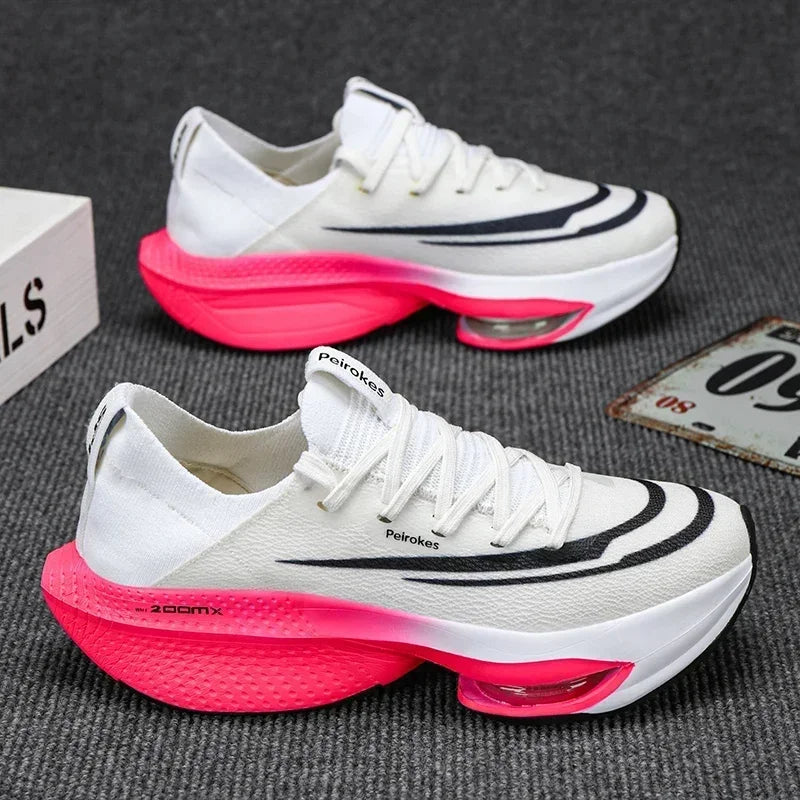 Road Running Shoes, Carbon Board Marathon, Boys' Summer Sports Shoes, Thick Soled Air Cushion, Genuine Running Shoes